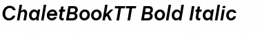 ChaletBookTT Bold Italic Font