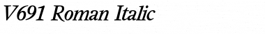 V691-Roman Italic Font