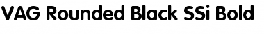 VAG Rounded Black SSi Bold Font