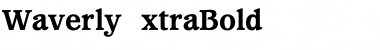WaverlyExtraBold Regular Font