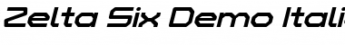 Zelta-Six Demo Italic Font