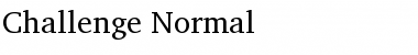 Challenge Normal Font