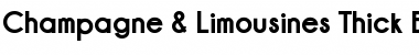 Download Champagne & Limousines Thick Font