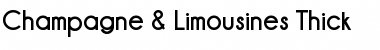 Download Champagne & Limousines Thick Font