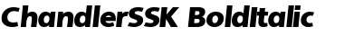 ChandlerSSK BoldItalic Font