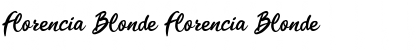 Download Florencia Blonde Font