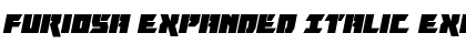 Furiosa Expanded Italic Expanded Italic Font