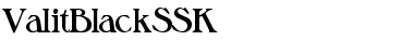 ValitBlackSSK Regular Font