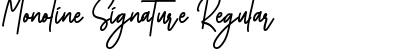 Download Monoline Signature Font