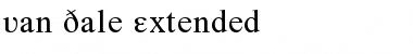 Van Dale Extended Regular Font