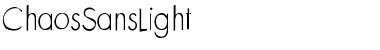 ChaosSansLight Regular Font