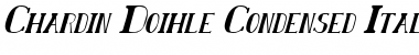 Chardin Doihle Condensed Italic Italic Font