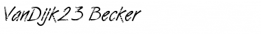 Download VanDijk23 Becker Font