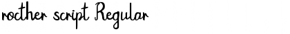 Download rocther script Font