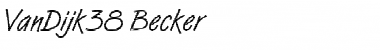 Download VanDijk38 Becker Font