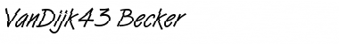 VanDijk43 Becker Regular Font