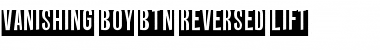Vanishing Boy BTN Reversed Lift Regular Font