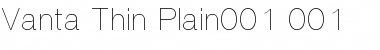 Vanta Thin Plain Font