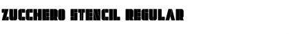 Download Zucchero Stencil Font