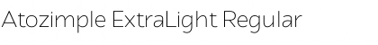 Atozimple ExtraLight Regular Font