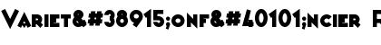 Download Variet頃onf鲥ncier Font