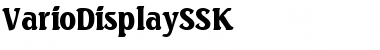 VarioDisplaySSK Regular Font