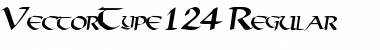 VectorType124 Regular Font