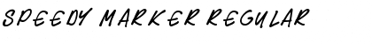 Speedy Marker Regular Font