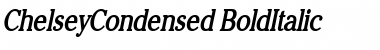 ChelseyCondensed BoldItalic Font