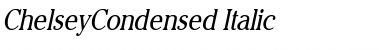 ChelseyCondensed Italic Font