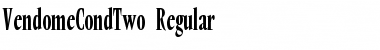 VendomeCondTwo Regular Font