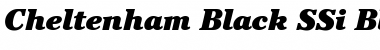 Cheltenham Black SSi Black Italic Font