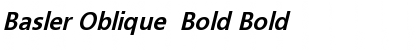 Basler Oblique  Bold Bold Font