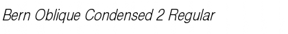 Download Bern Oblique Condensed 2 Font