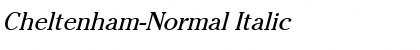 Cheltenham-Normal Italic Font
