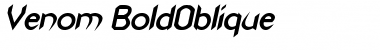 Venom BoldOblique Font