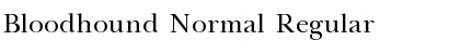 Download Bloodhound Normal Font