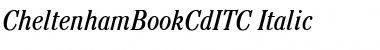CheltenhamBookCdITC Italic Font