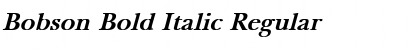 Download Bobson Bold Italic Font