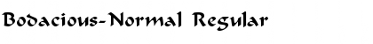 Bodacious-Normal Regular Font