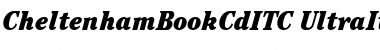 CheltenhamBookCdITC Bold Italic Font