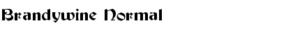 Brandywine Normal Font