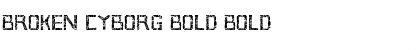 Download Broken Cyborg Bold Font
