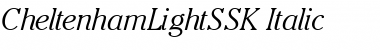 Download CheltenhamLightSSK Font