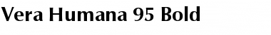 Vera Humana 95 Bold Font