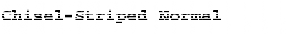Chisel-Striped Normal Font