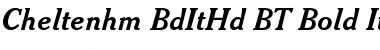 Download Cheltenhm BdItHd BT Font