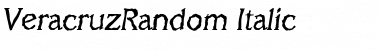 VeracruzRandom Italic Font