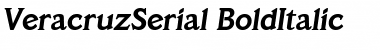 VeracruzSerial BoldItalic Font