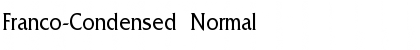 Franco-Condensed Normal Font